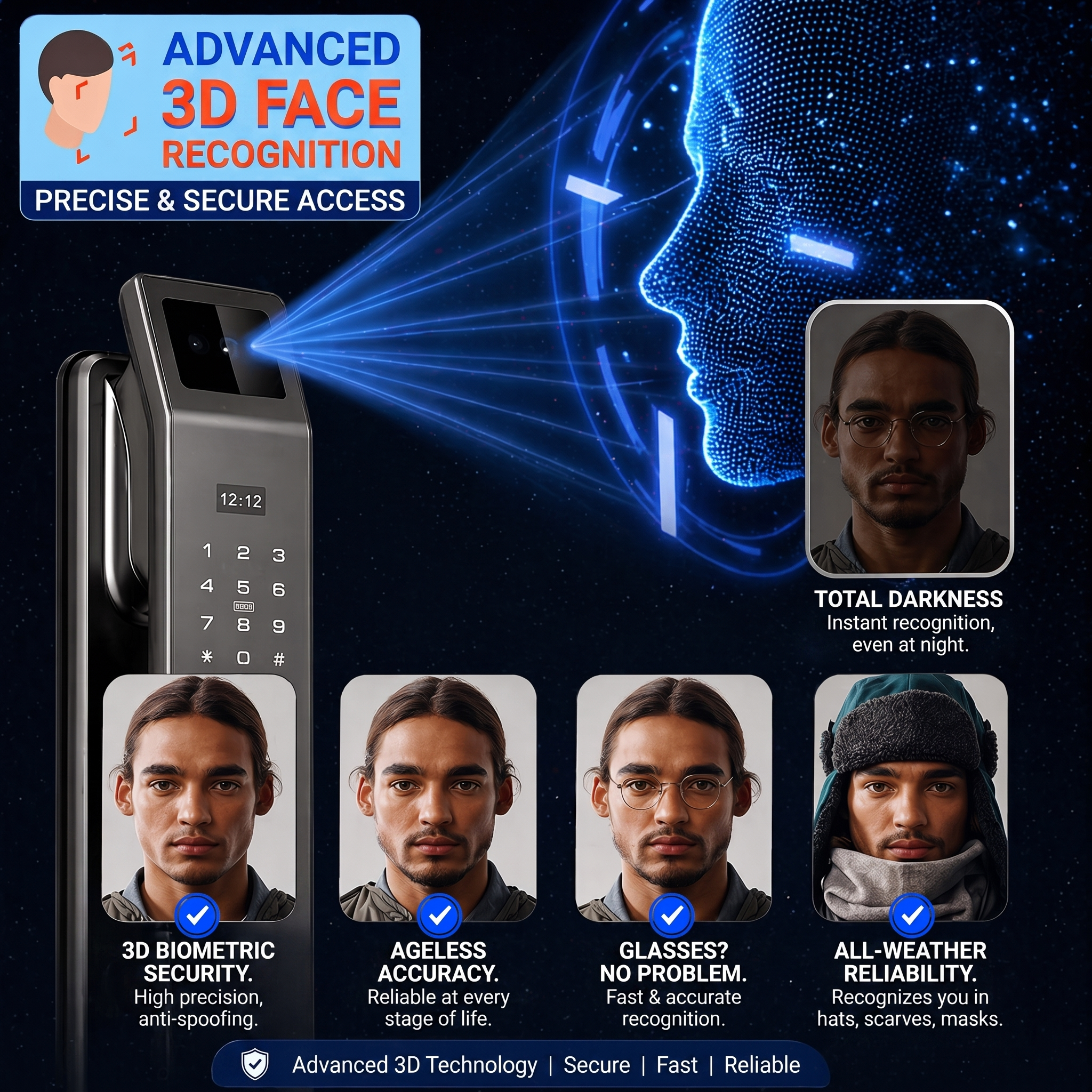 Smart Secure Lock – Keyless Door Lock with Face Recognition & App Control