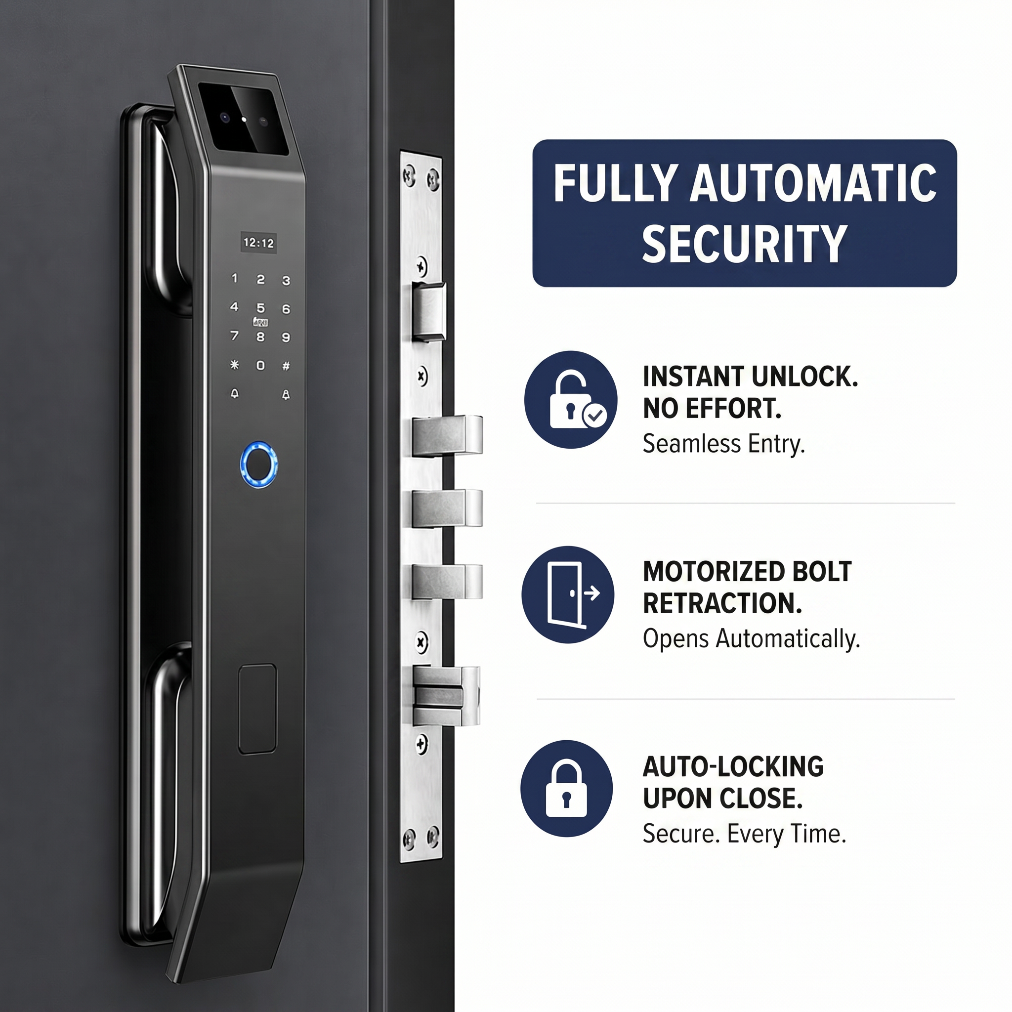 Smart Secure Lock – Keyless Door Lock with Face Recognition & App Control